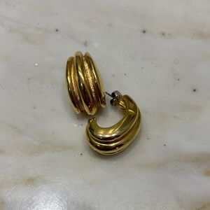 Jones New York Gold Textured Earrings